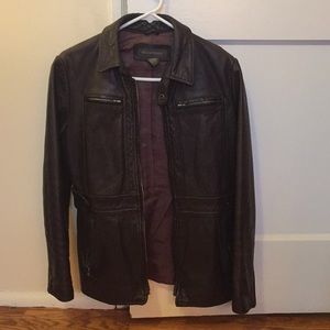Brown Leather Coat